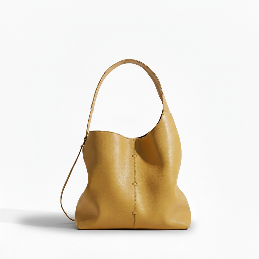 Venezia — Large Leather Bucket Tote