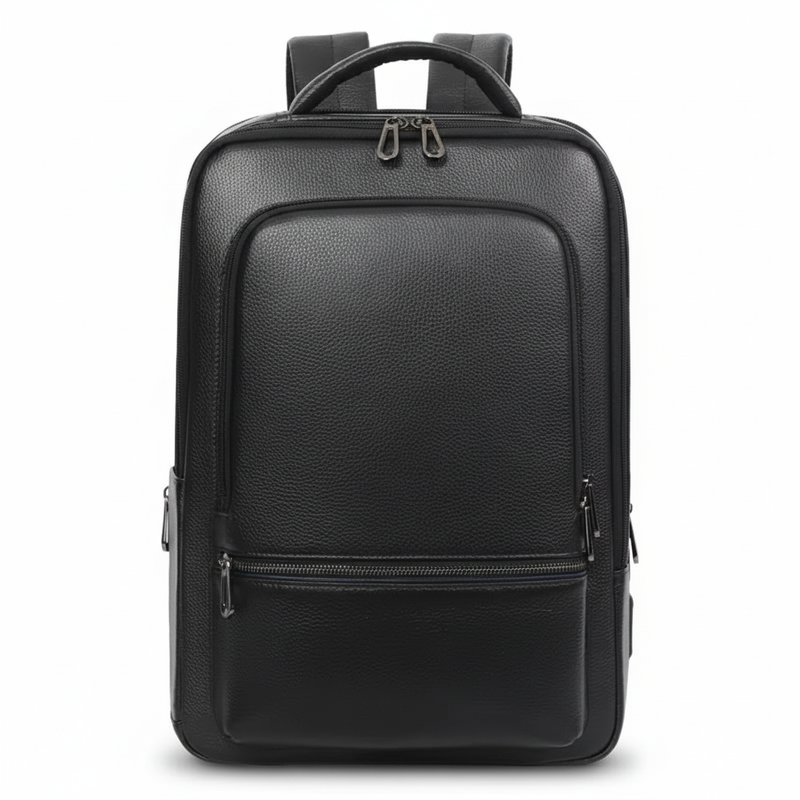 The Roma — Full Grain Leather Laptop Backpack