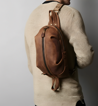 Cortona — Crazy Horse Leather Messenger Sling