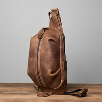 Cortona — Crazy Horse Leather Messenger Sling