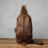 Cortona — Crazy Horse Leather Messenger Sling
