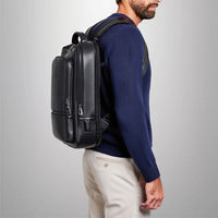 The Roma — Full Grain Leather Laptop Backpack